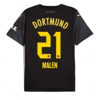 Camiseta Borussia Dortmund Donyell Malen #21 Visitante Equipación 2024-25 manga corta